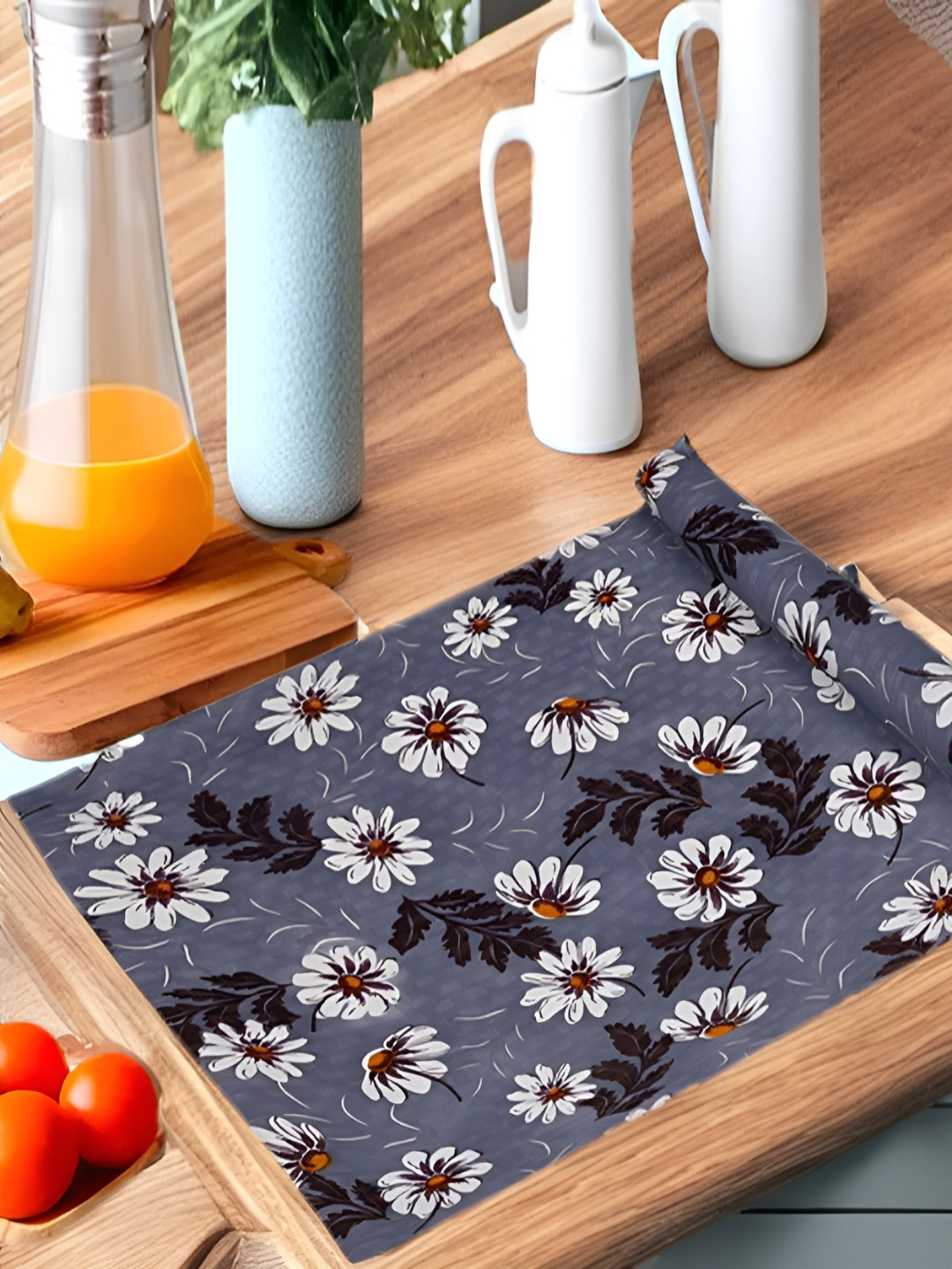 Aura Grey Water Resistant Shelf Liner Organisers