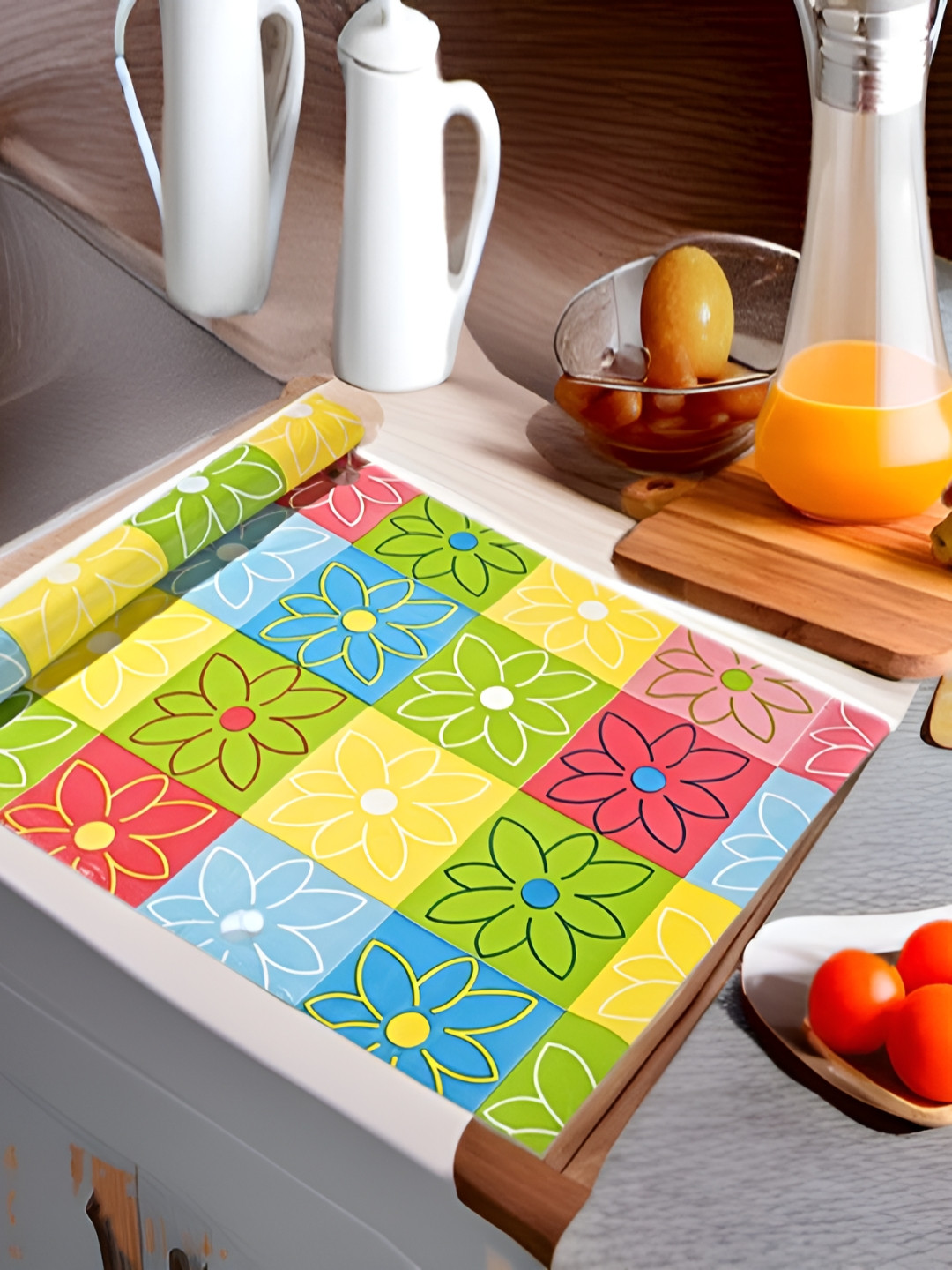 Aura Blue Water Resistant Shelf Liner Organisers