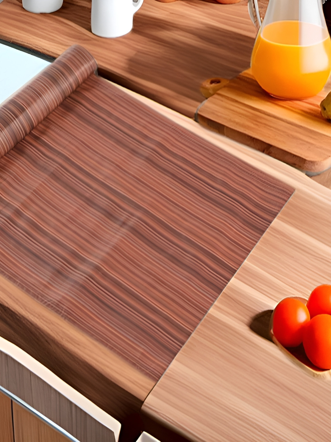 Aura Coffee Brown Water Resistant Shelf Liner Organisers