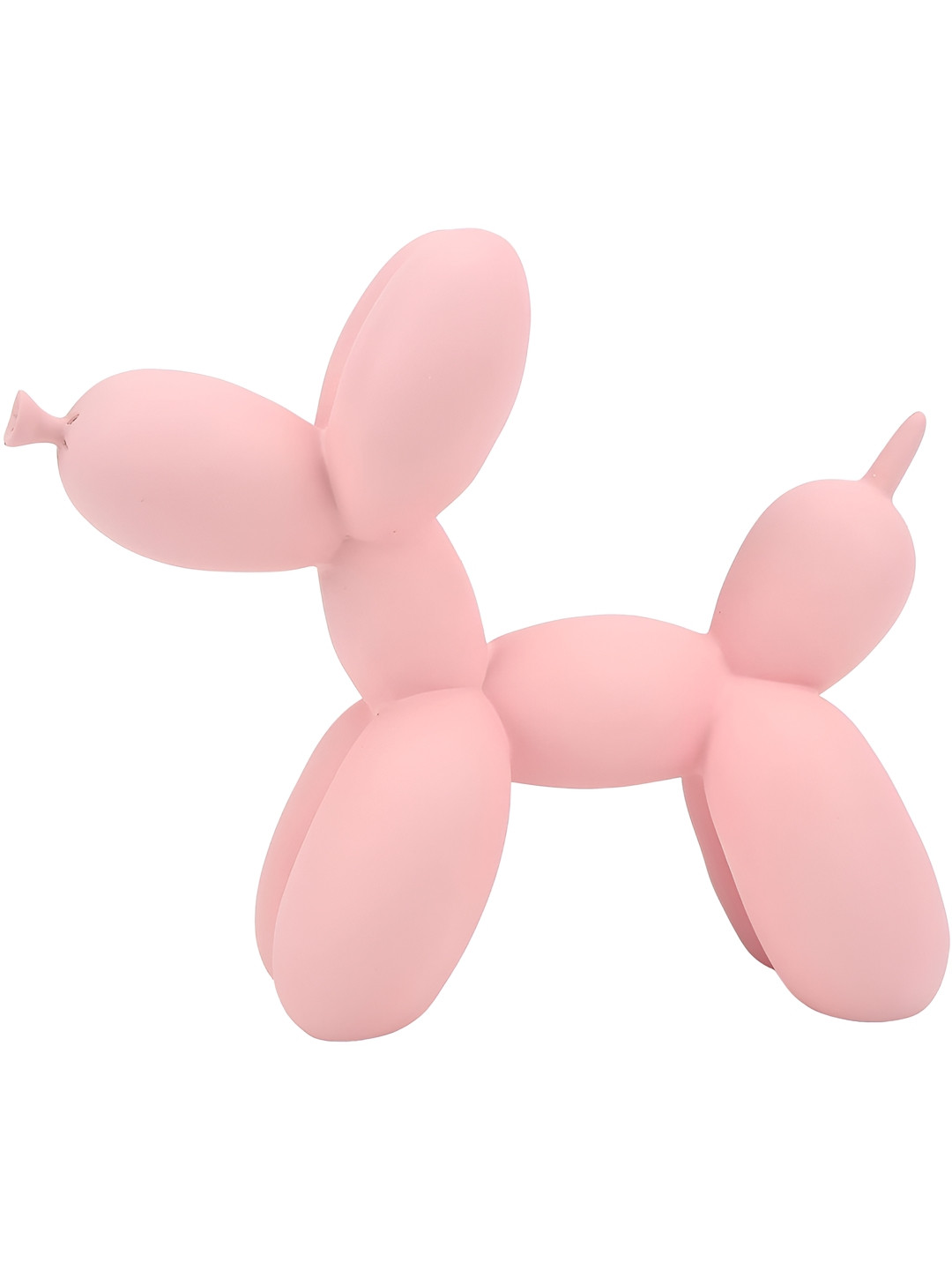 Aura Ballon Dog Pink Polyresin Glossy Bedroom Small Showpiece - 7.5 Inches