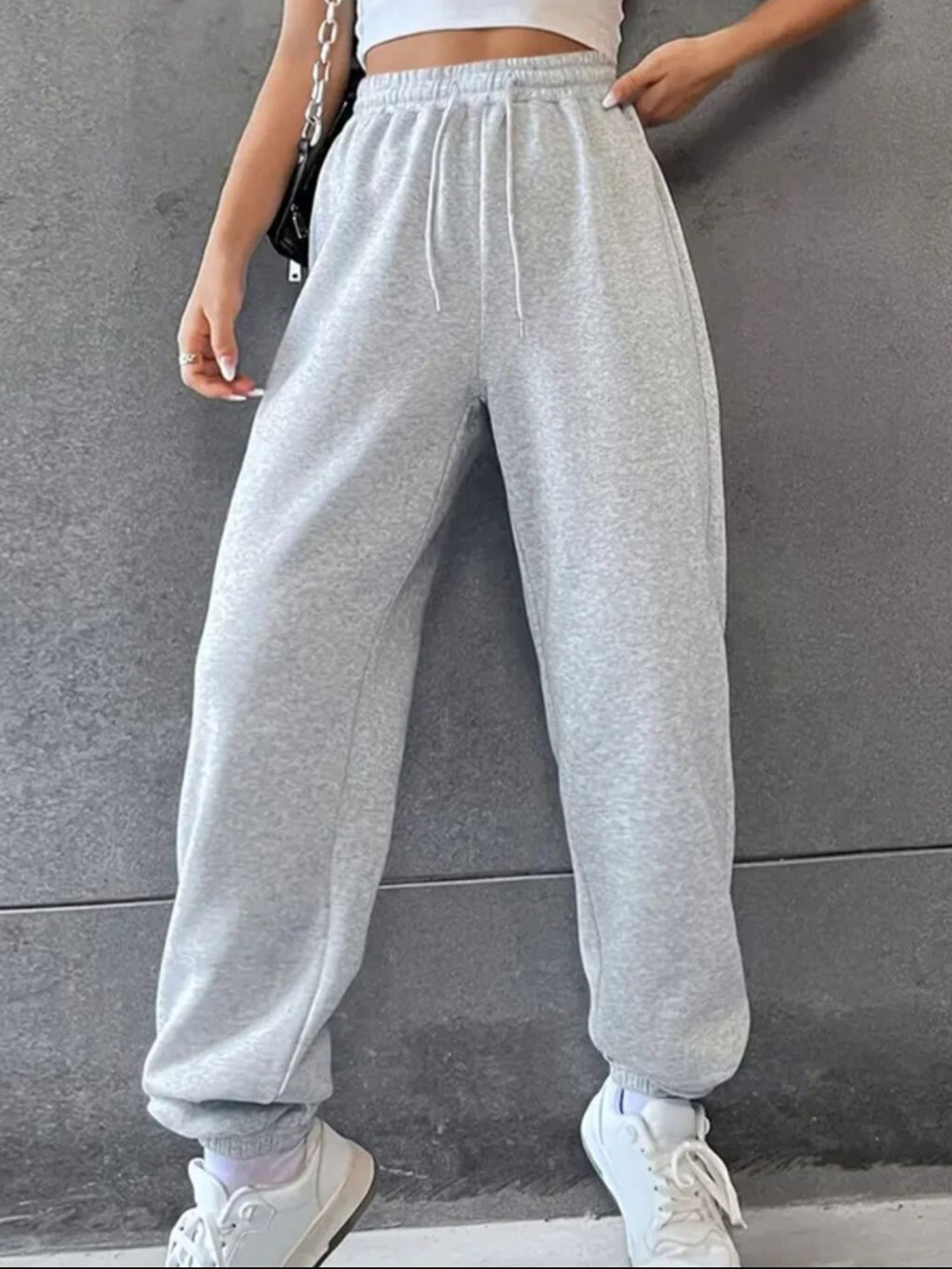 Povaxpo Women High-Rise Loose Fit Joggers