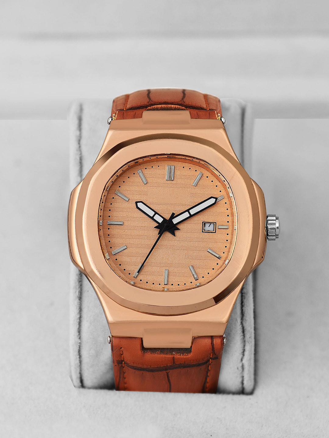 SWADESI STUFF Men Quartz Analogue Watch - SDS 164 ROSEGOLD 2025