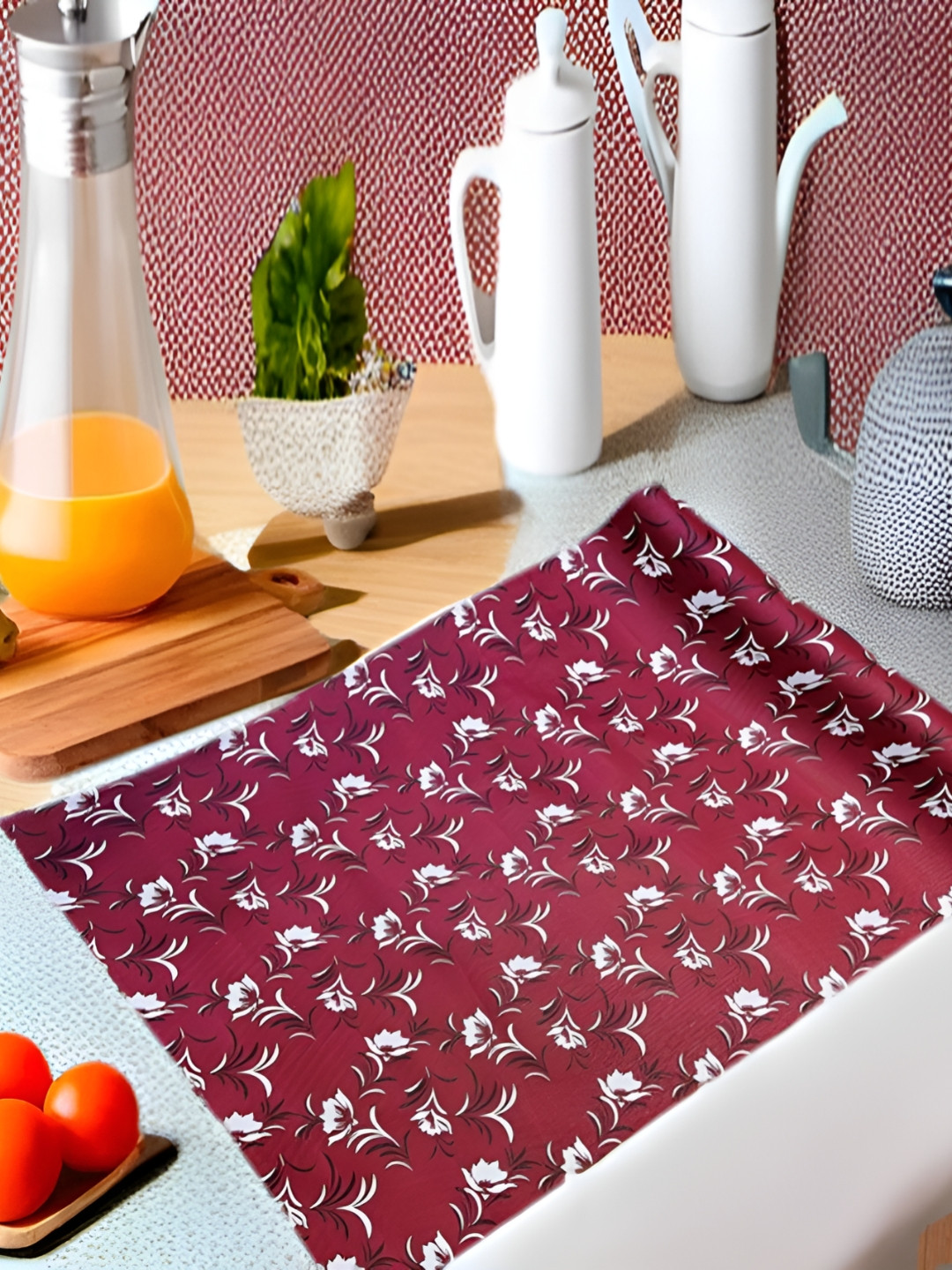 Aura Floral Print Water Resistant Shelf Liner Organisers
