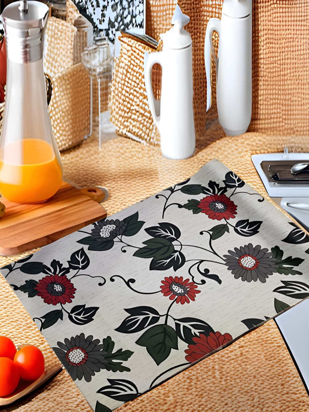 Aura White Water Resistant Plastic Shelf Liner Organisers