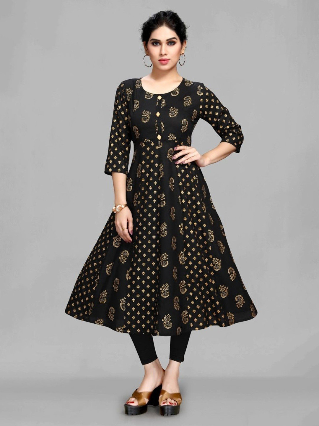 ASHISH PRINT Women Printed Anarkali Kurtas