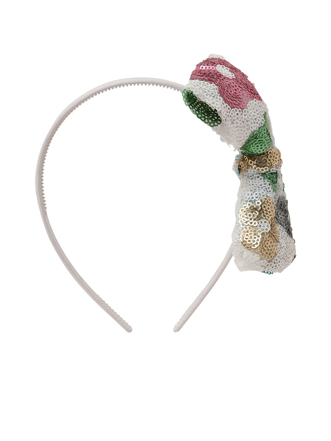 Aye Candy Girls Flower Sequined Bow Hairband