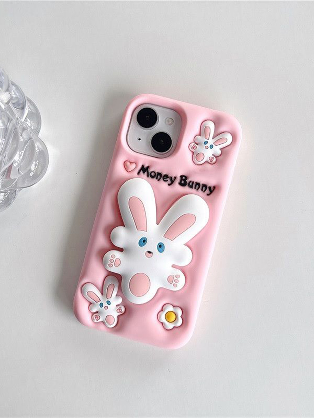 CASE CREATION iPhone 15 3D Money Bunny Rabbit Pop Bumper Case