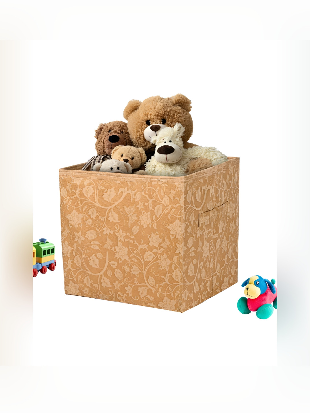 Aura Brown Non-Woven Wardrobe Clothe Organizer Storage Box