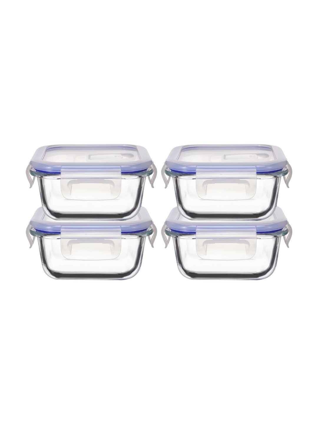 Truly Eco Smart Living Retail Pack Of 4 Glass Fridge Container