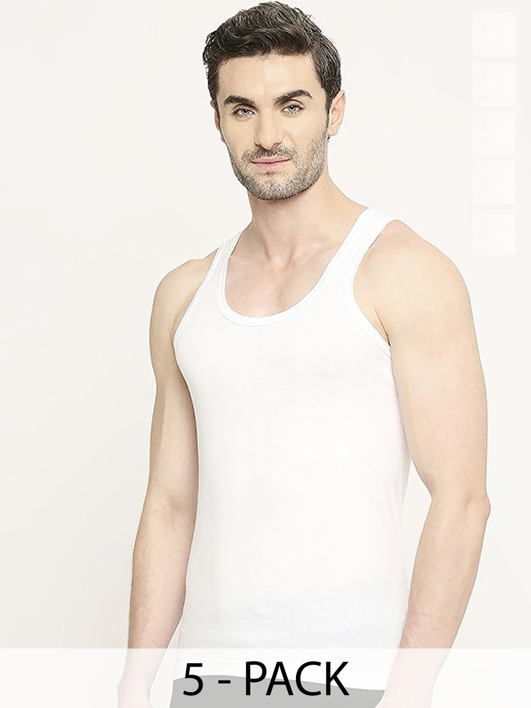 CAVENDERS Pack Of 5 Pure Connter Ulter Comfortable Basic Vests C23=-SWIFT---5- ---85