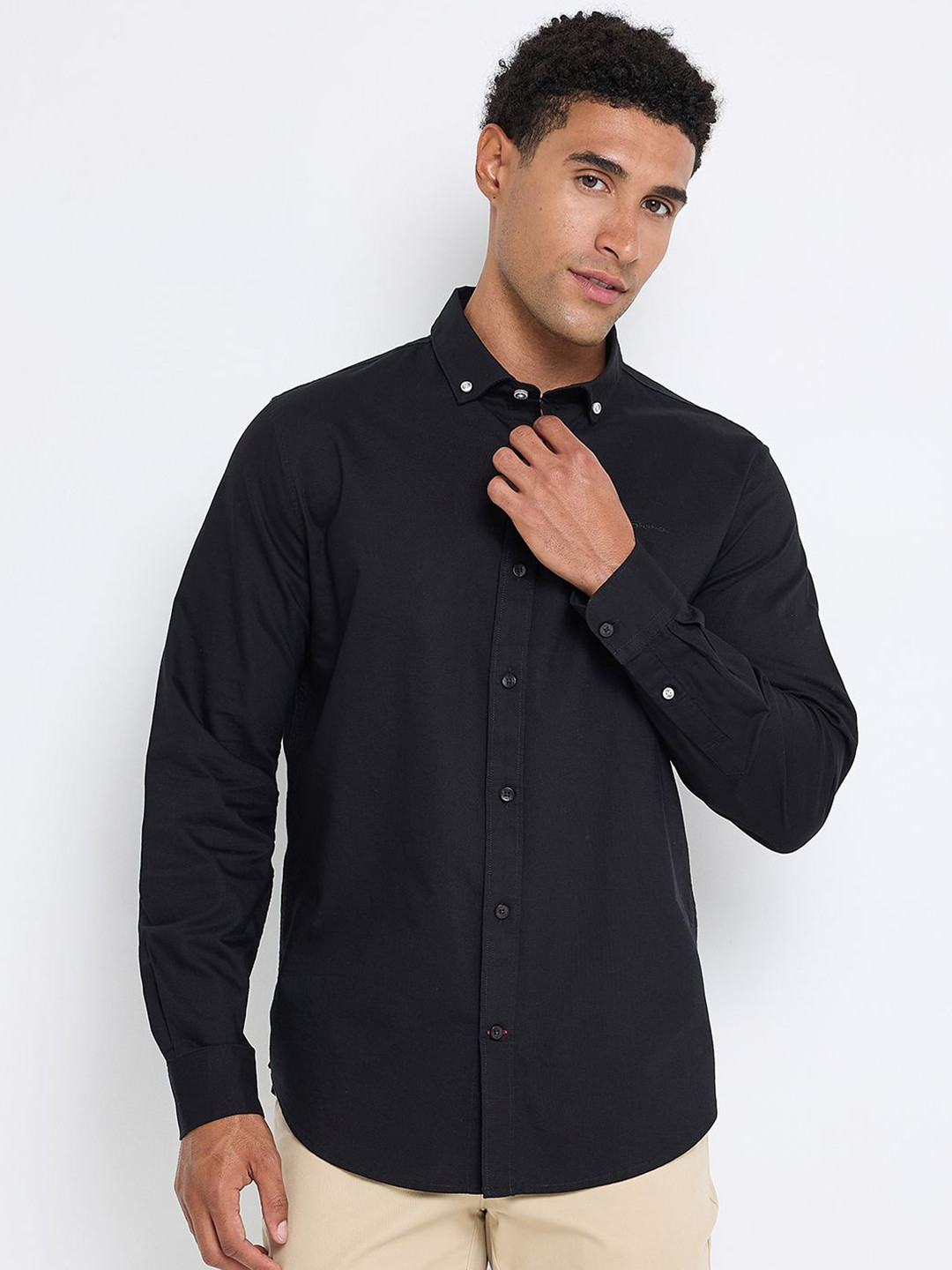 BEN SHERMAN Button-Down Collar Oxford Pure Cotton Casual Shirt