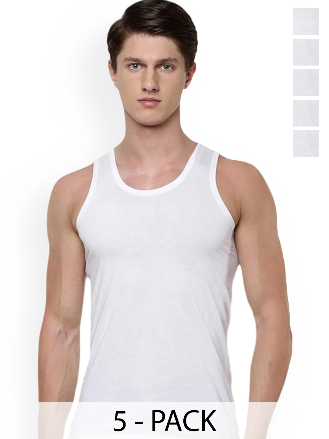 CAVENDERS Pack Of 5 Cotton Ultra Comfortable Undershirt Vests C35=-SWIFT---5- ---85