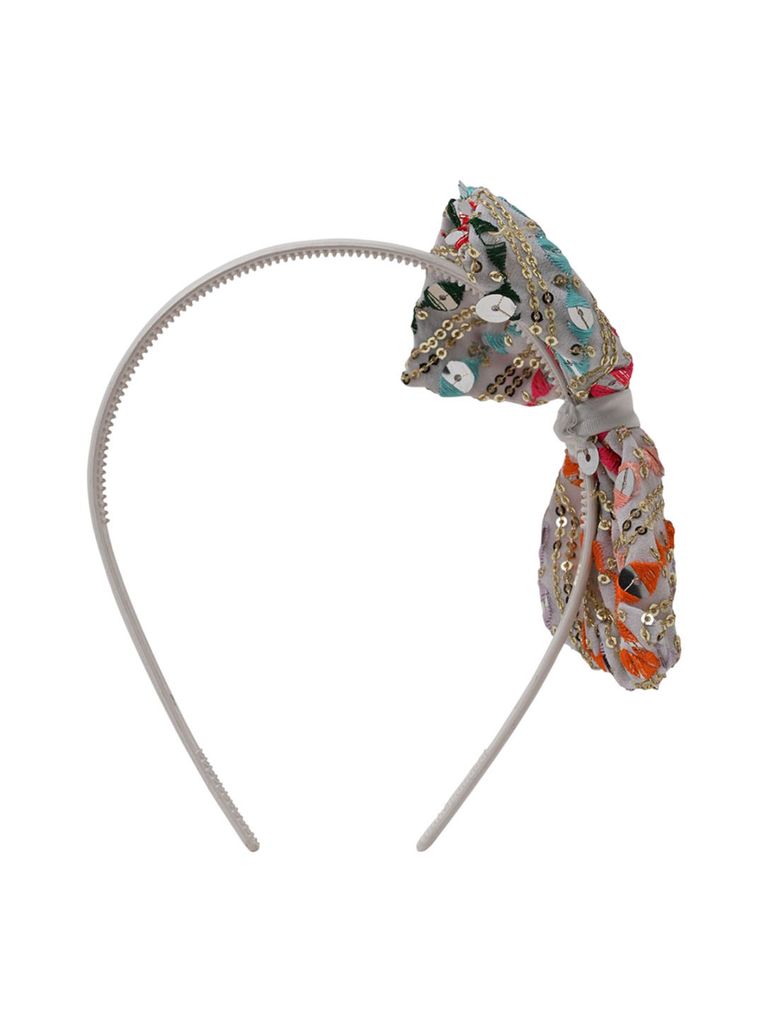 Aye Candy Mirror Work Motif Bow Hairband
