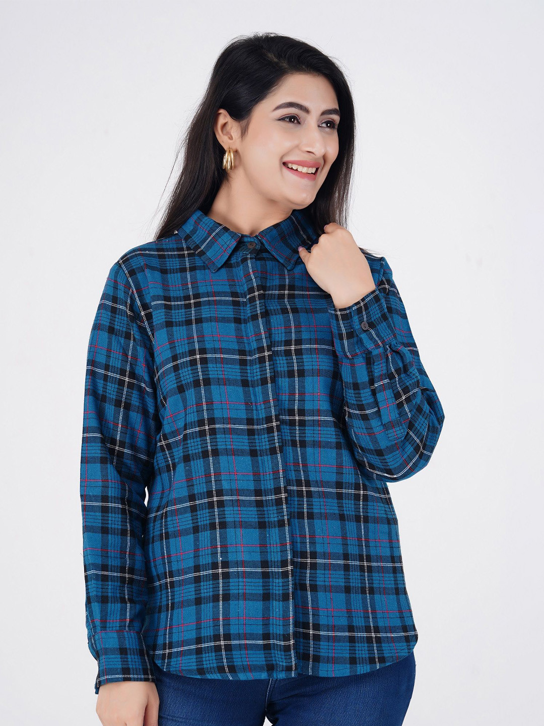 Billion Shepherd Checks Checked Cotton Formal Shirt