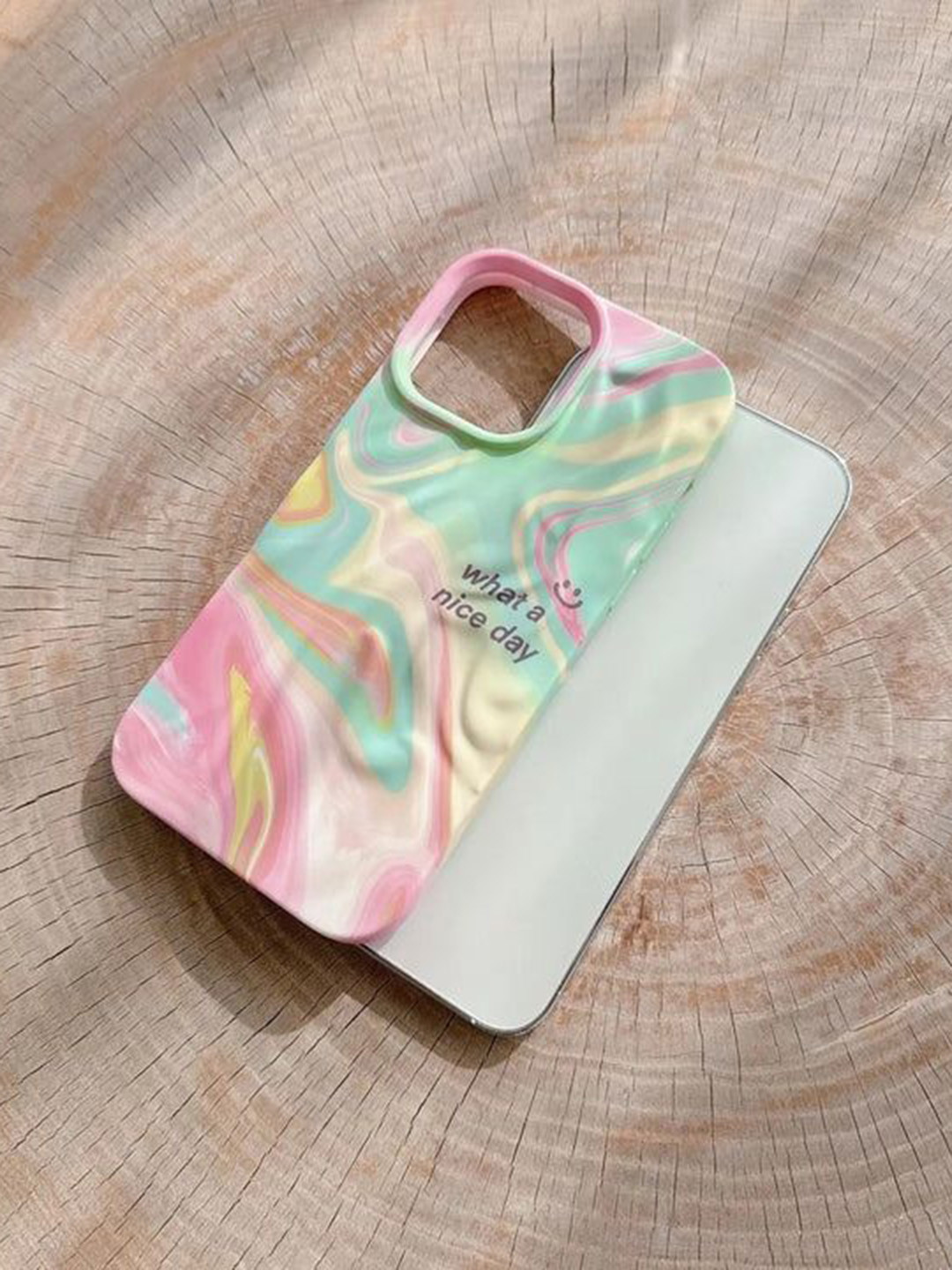 CASE CREATION iPhone 14 Plus 3D Luxury Rainbow Nice Day Bumper Case