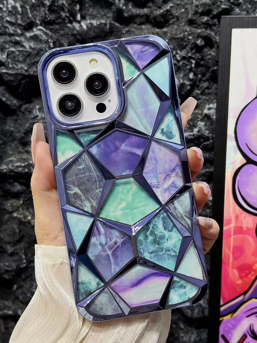 CASE CREATION iPhone 15 Pro Max 3D Diamond Glitter Sparkle Bumper Case