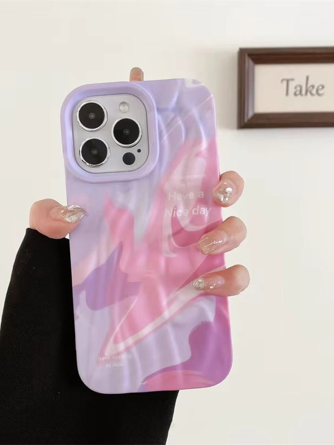 CASE CREATION Women Abstract Printed iPhone 14 Pro Max Back Case