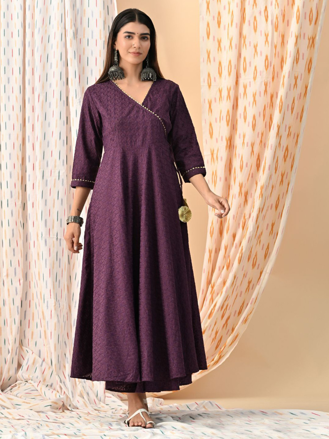 Bohemian Dream Zariyah Women Bohemian Embroidered Wrap Maxi Dress