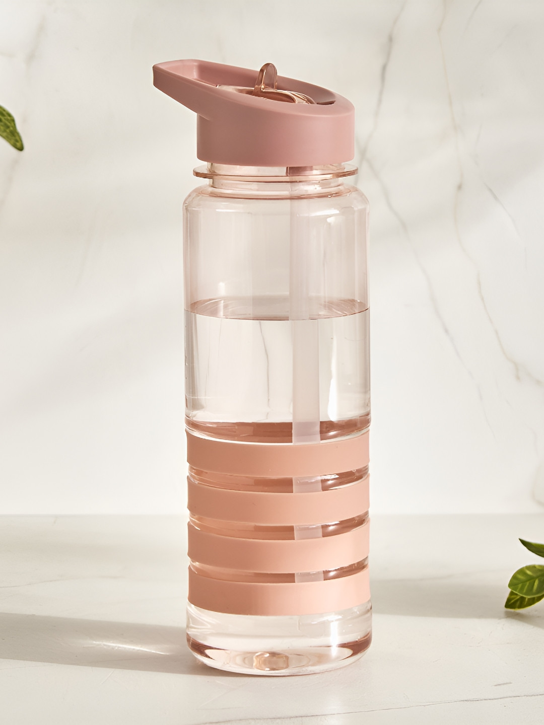 Home Centre Pink Single Plastic Solid Water Bottle- 750ml