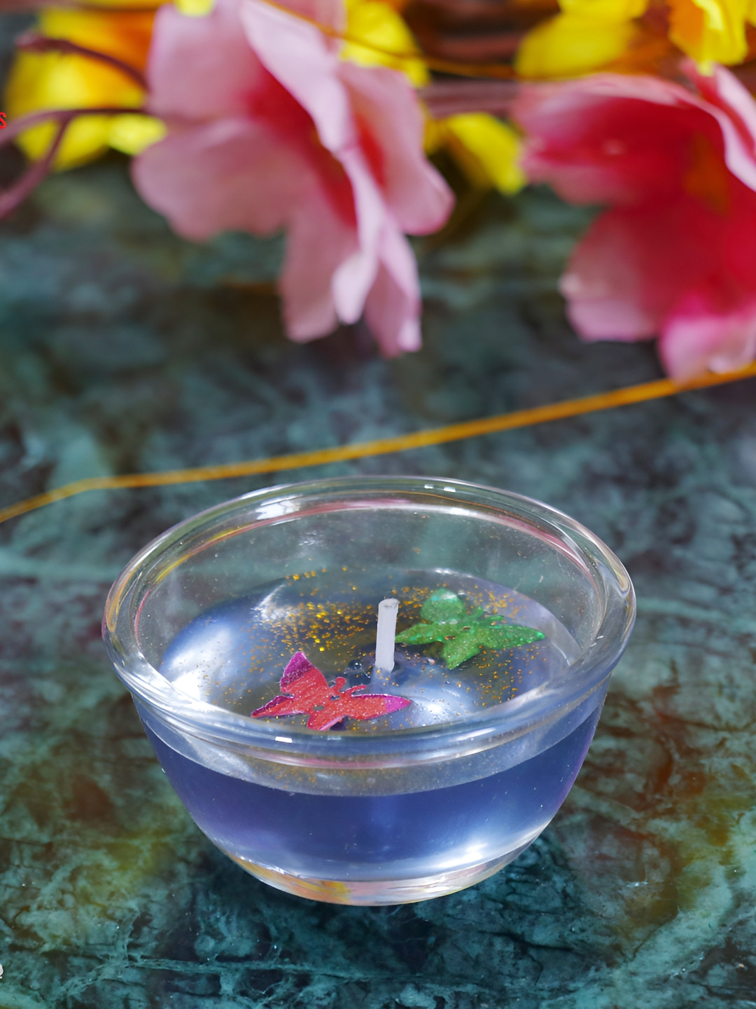 Aura Medium Bowl Scented 1 Wick Solid Round Regular Tea Light Candles