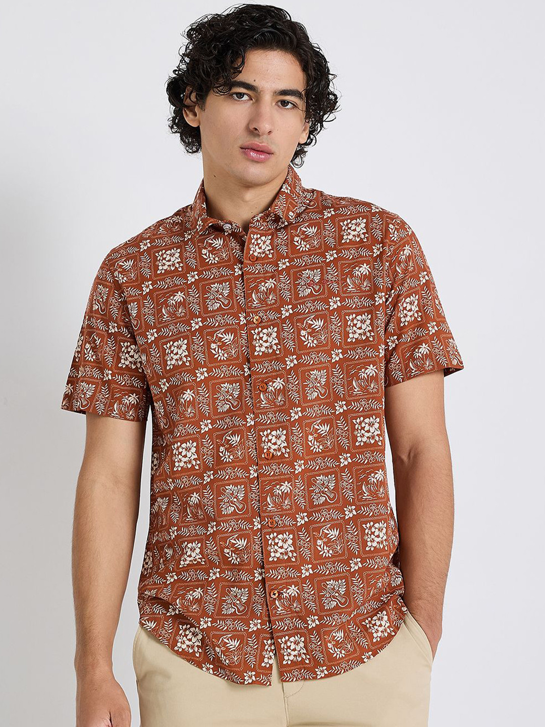 BEN SHERMAN Floral Printed Casual Shirt