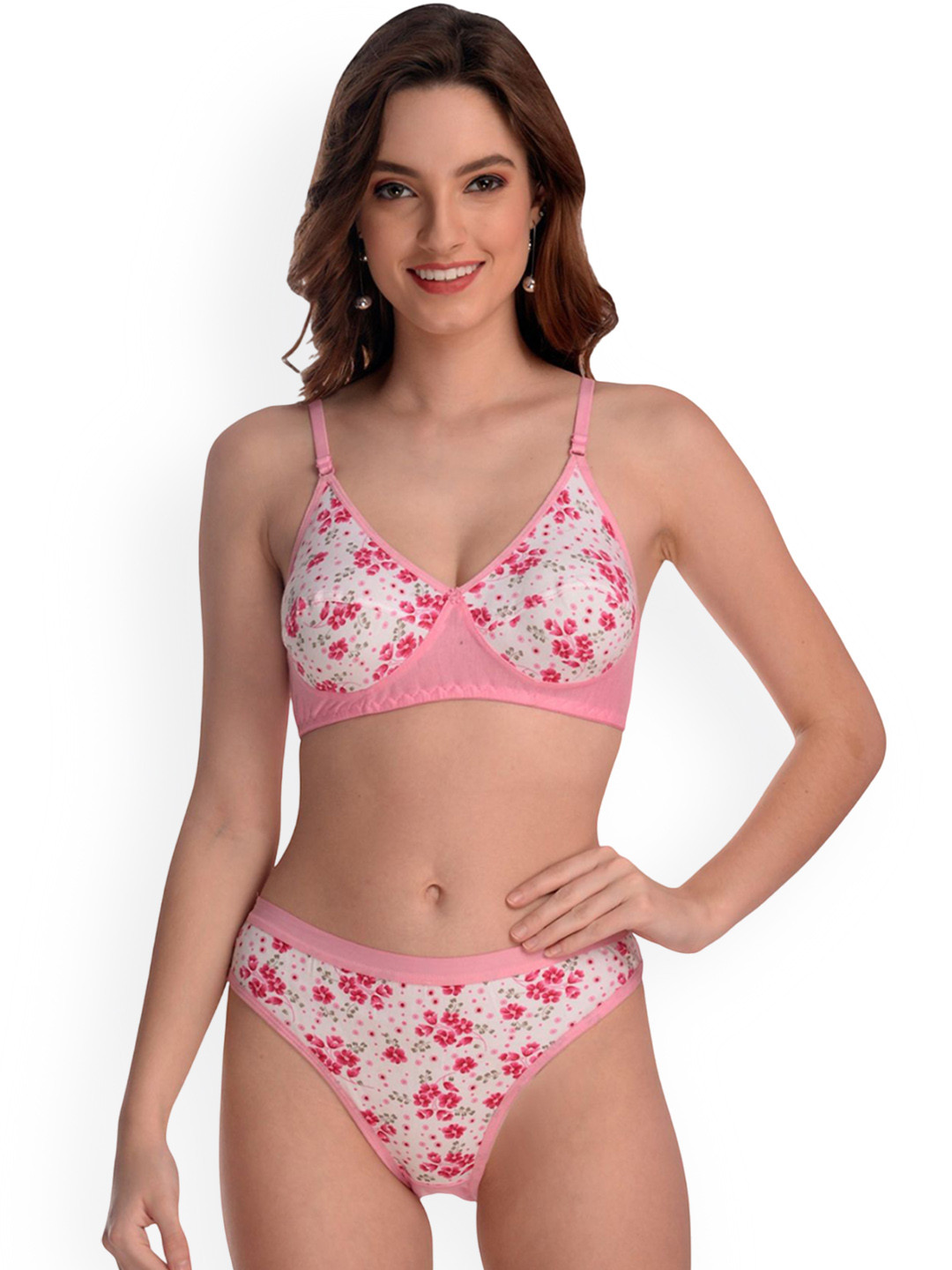 PIBU Printed Non Padded Lingerie Set B-Madurika Set