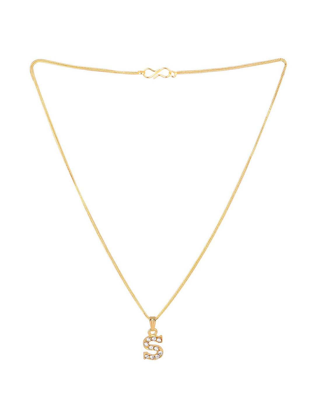 CZARDONIC Gold-Plated Contemporary Pendants with Chains