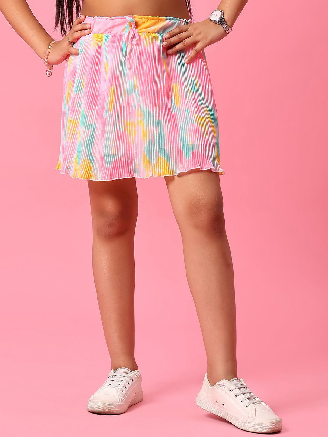 V-Mart Self Design A-Line Above KneeSkirts