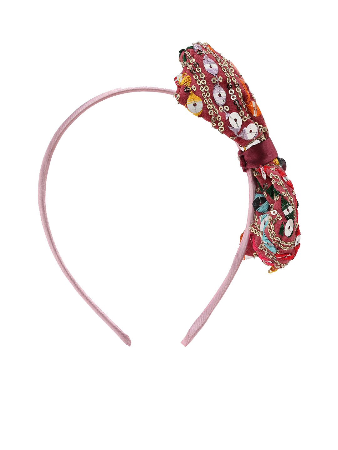 Aye Candy Sequined Motif Bow Hairband