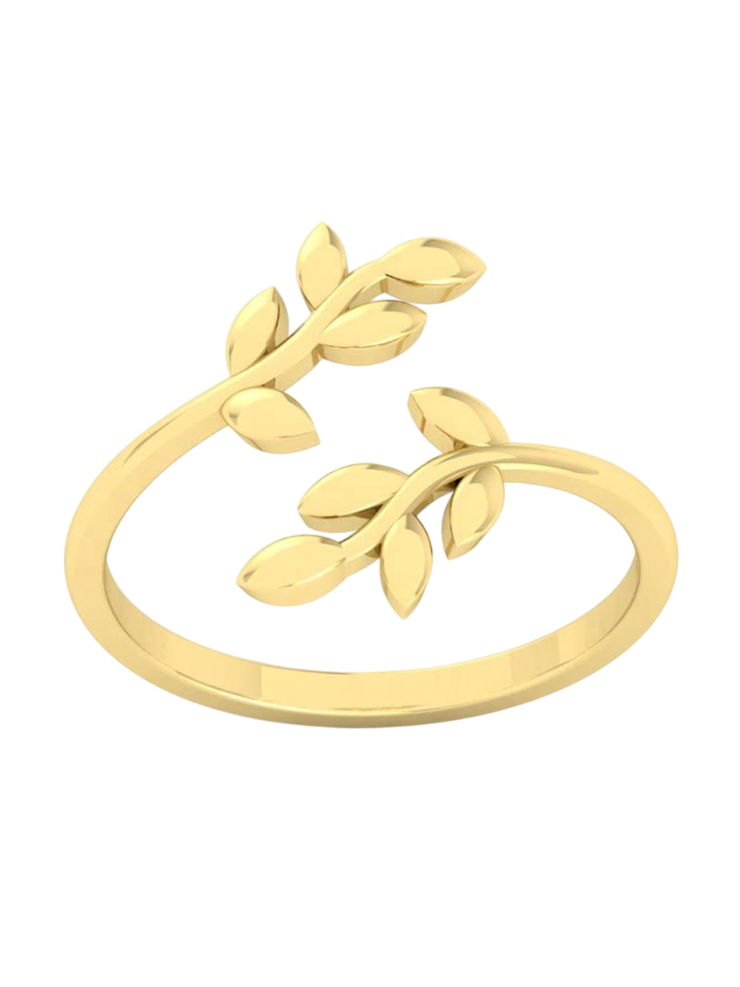 RSPR Love Collection Leaf Designed Finger Ring