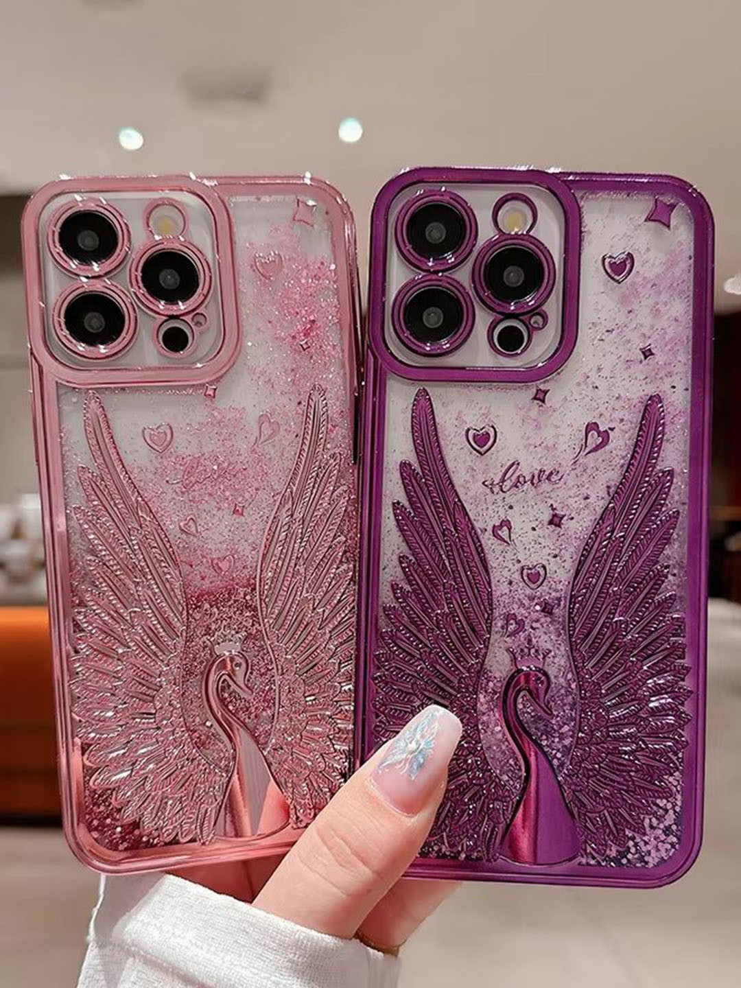 CASE CREATION Neon Sand Printed iPhone 15 Bumper Case Mobile Accessories