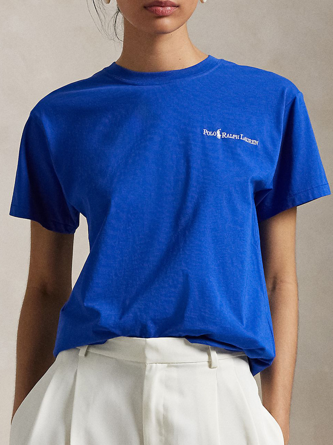 Polo Ralph Lauren Brand Logo Round Neck Regular Fit Cotton T-Shirt