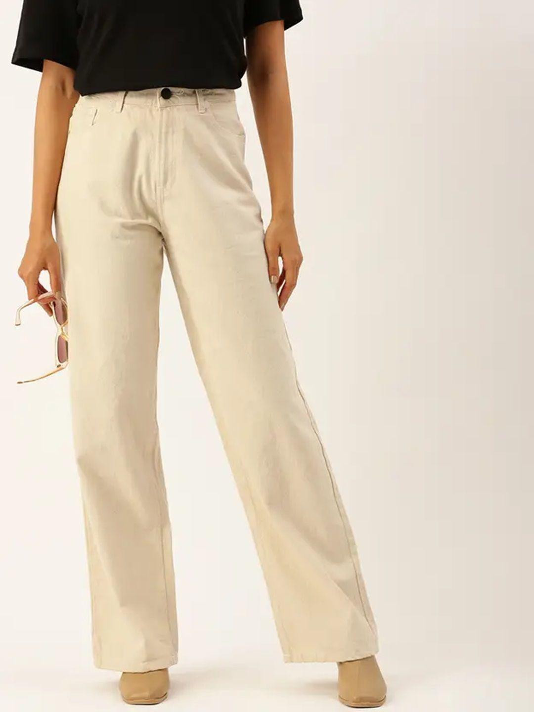 SZN Women Mom-fit Mid-Rise Baggy Stretchable Jeans