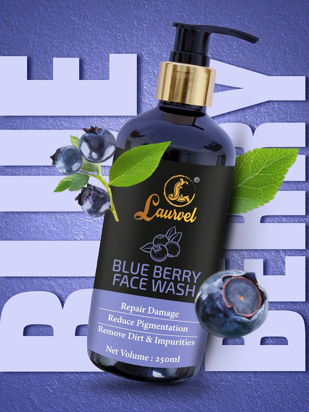 Laurvel Blue Berry Face Wash With Aloe Vera - 250 ml