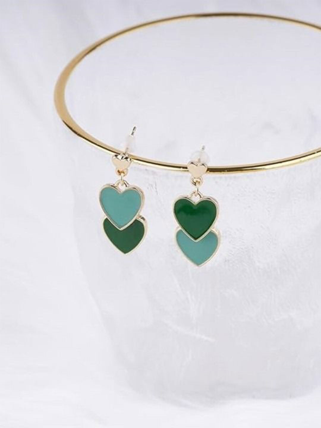 AGARWALPRODUCT Heart Stud Earrings
