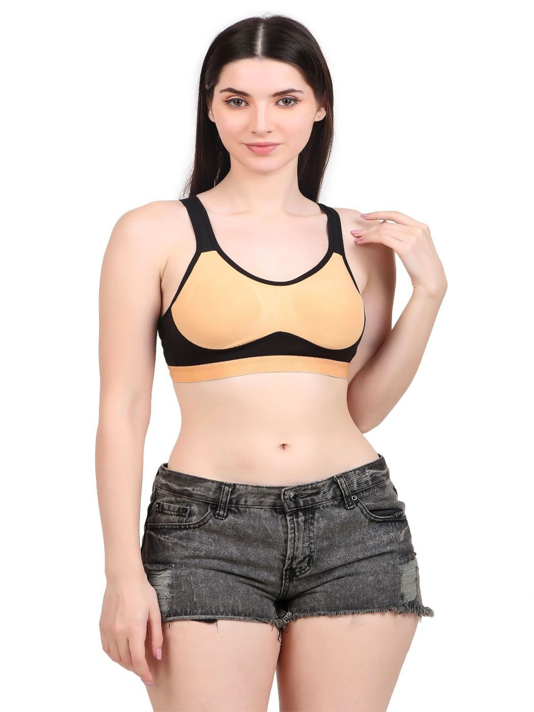 EMPISTO Pack of 3 Full Coverage Cotton Sport Bra