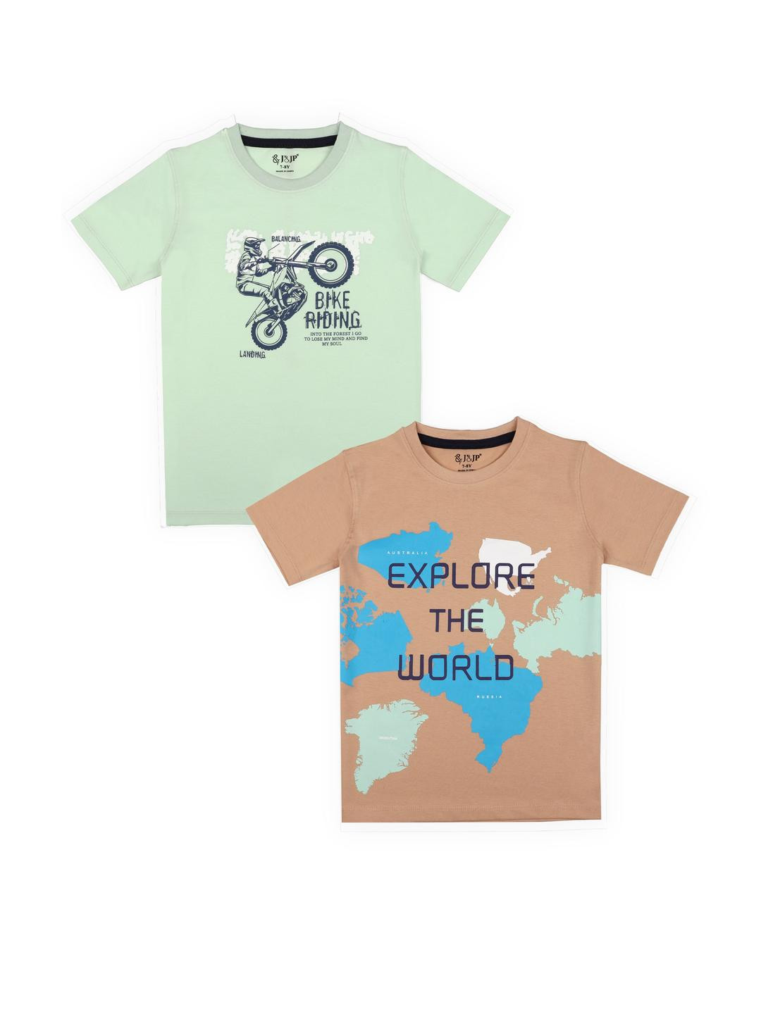 J&JP Boys 2 Printed T-shirt