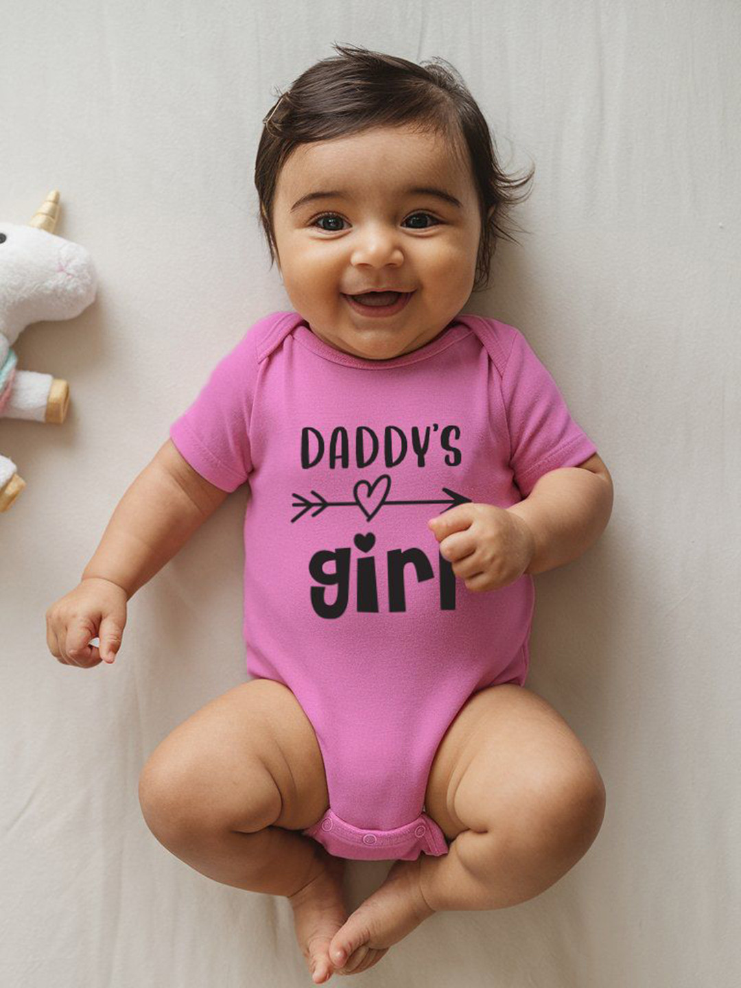 Zeezeezoo Infant Kids Daddy's Girl Printed Pure Cotton Bodysuit