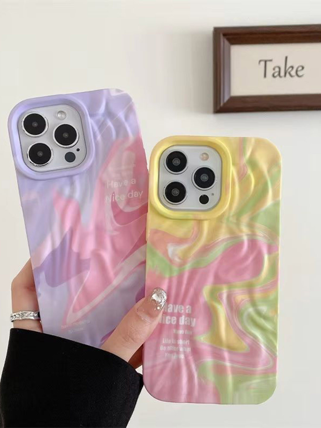 CASE CREATION Set of 2 iPhone 15 Pro Back Case Mobile Accessories