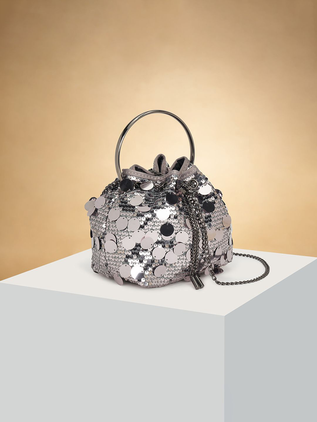Forever Glam by Pantaloons Embellished Potli Clutch