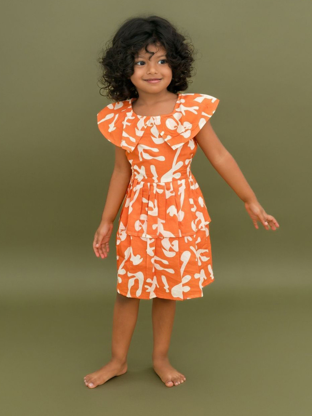 A Toddler Thing Girls Print Fit & Flare Dress