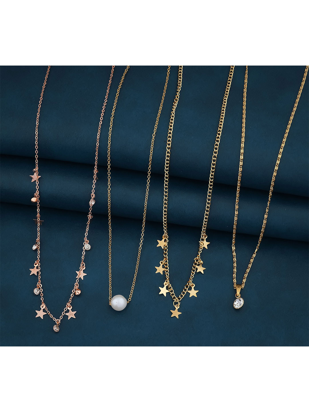 BHUMI09 Gold Plated Minimal Necklace Chain