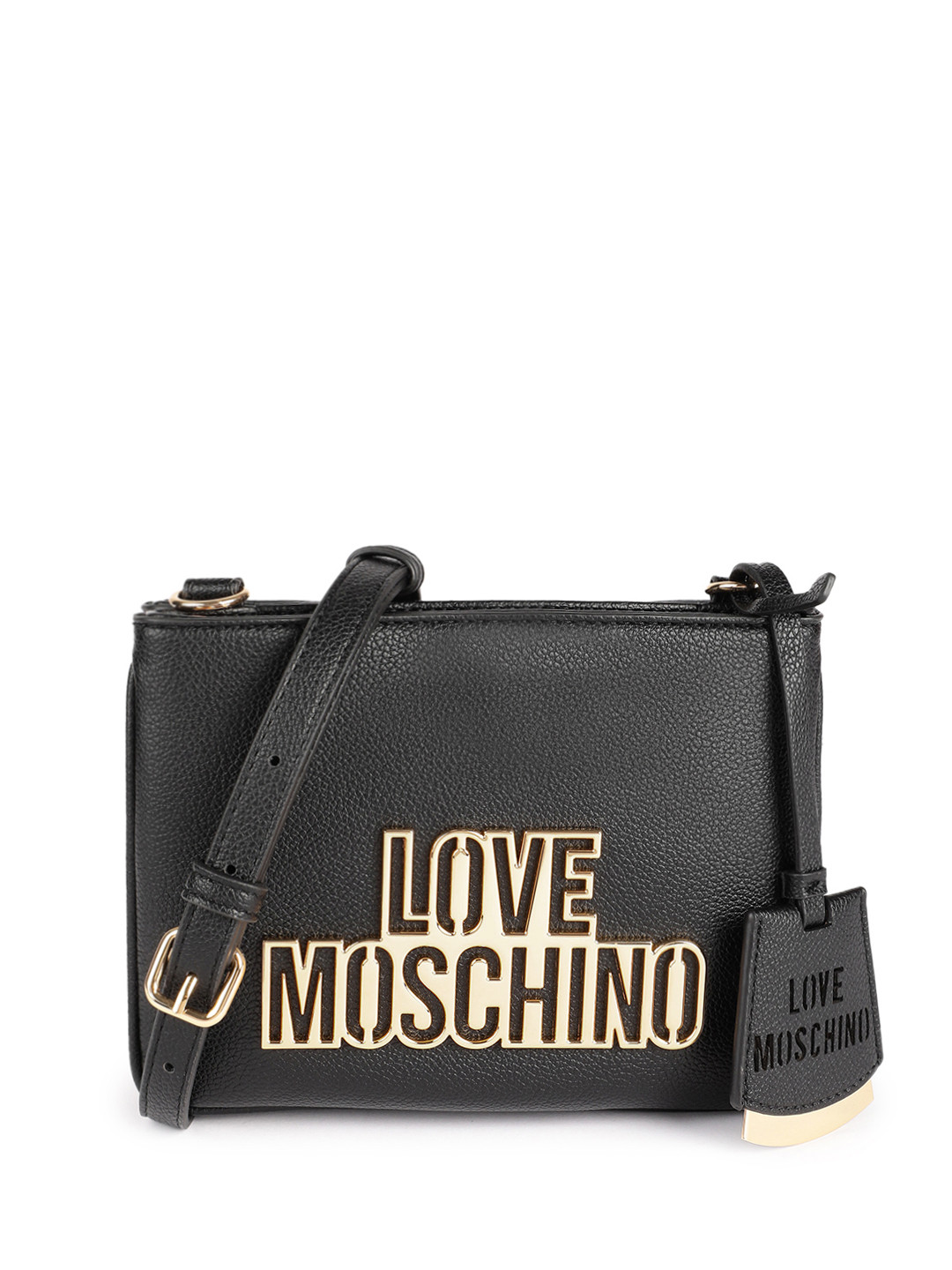 LOVE MOSCHINO Brand Name Detailing Structured Sling Bag