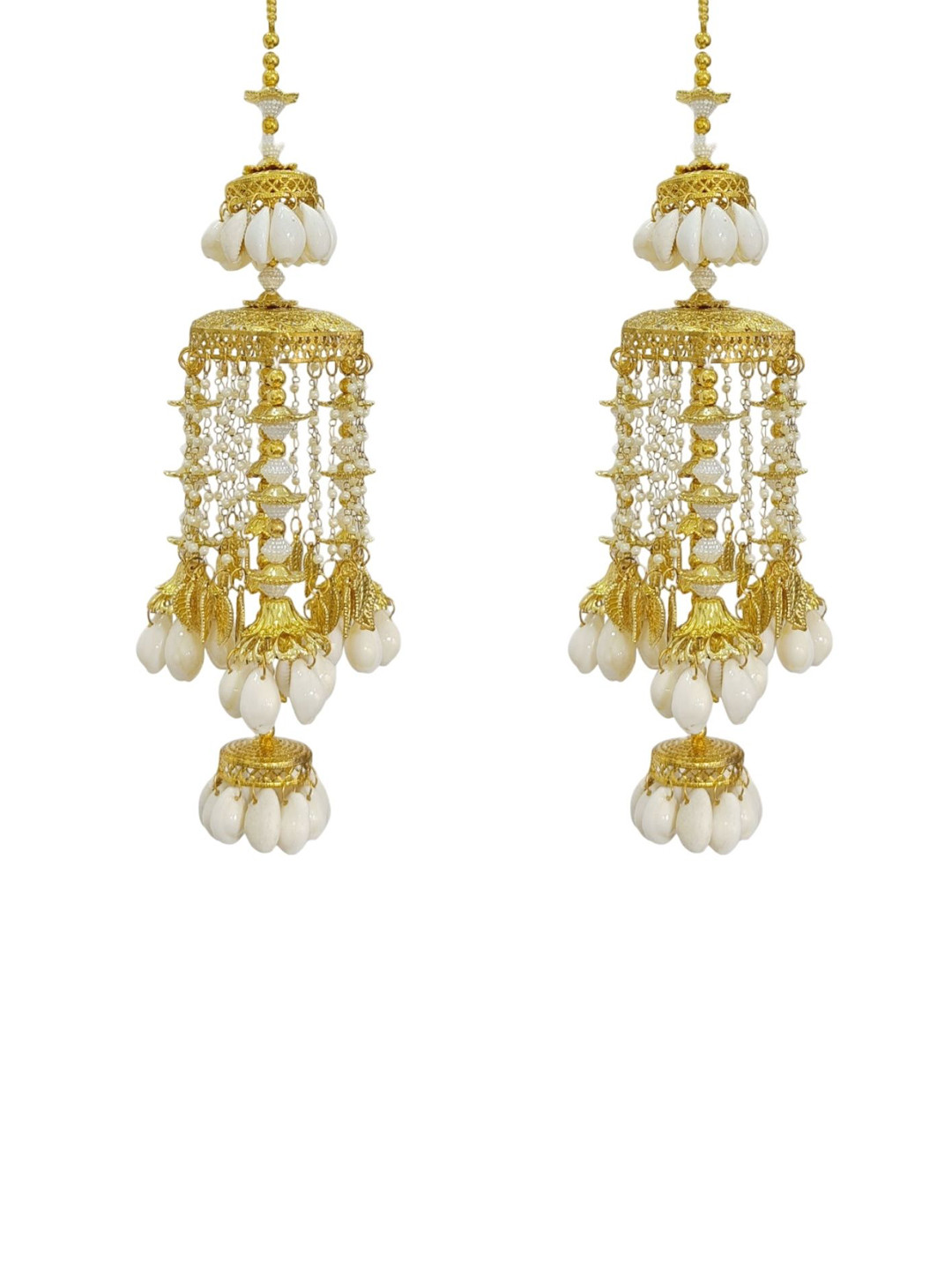 SBP Fashion Set Of 2 Gold-Toned Artificial Beaded BridalKaleeras