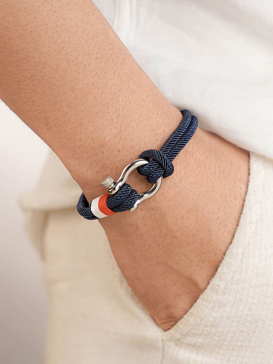 SWASHAA Rahh Men Wraparound Rope Bracelet