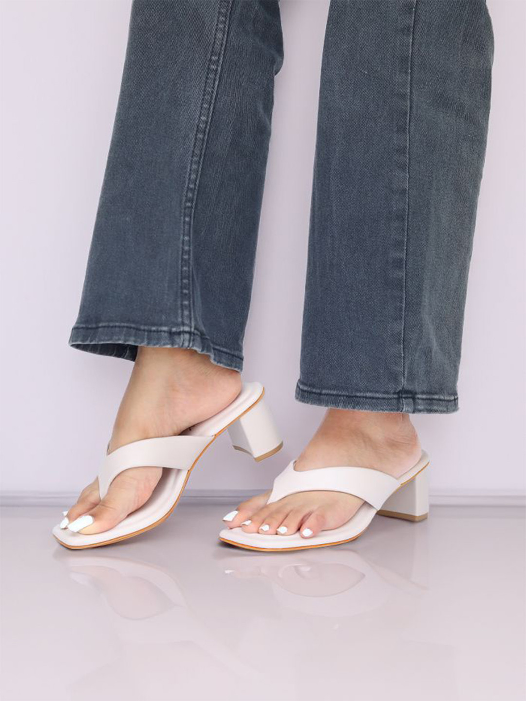 Monrow Serena Women Open Toe Block Heel Sandals