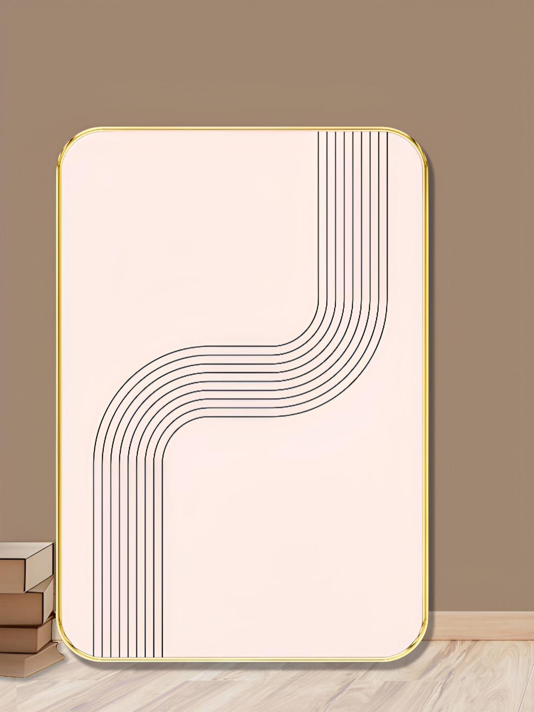 SAF Minimalist Wood Wall Rectangle Paintings Wall Art - 24 x 18 In