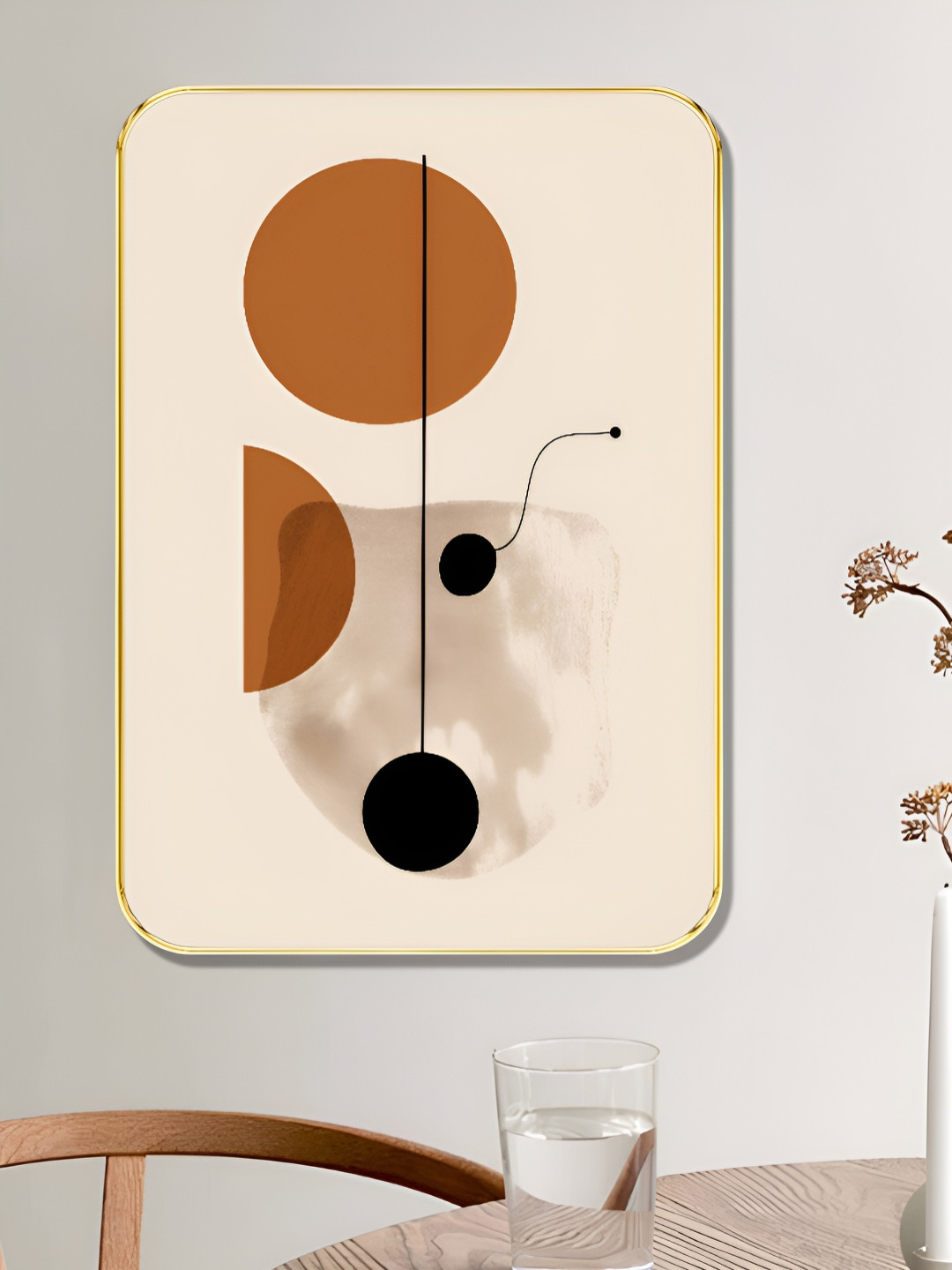 SAF Wood Geometric Wall Paintings