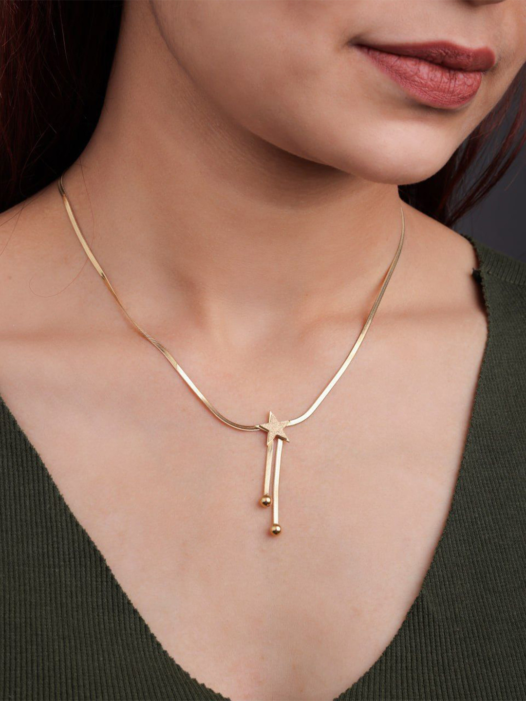 JKL Jewelry Stainless Steel Gold-Plated Minimal Chain