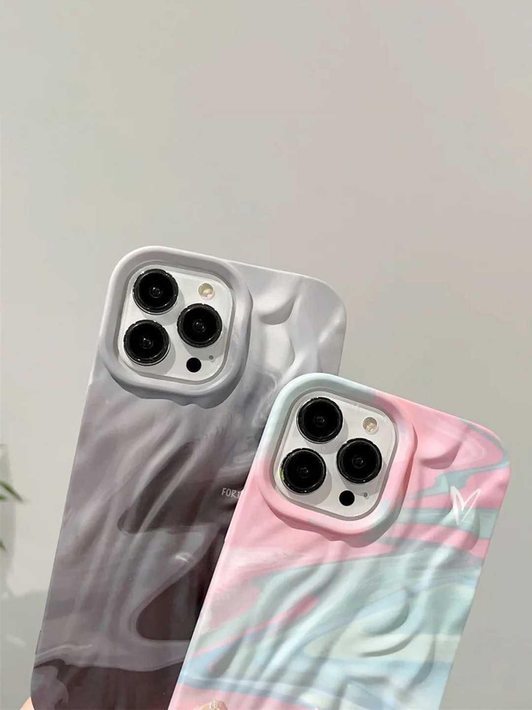 CASE CREATION 3D Luxury Rainbow Shade iPhone 15 Plus Back Case Mobile Accessories